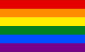 Rainbow Pride Paper Stick Flag