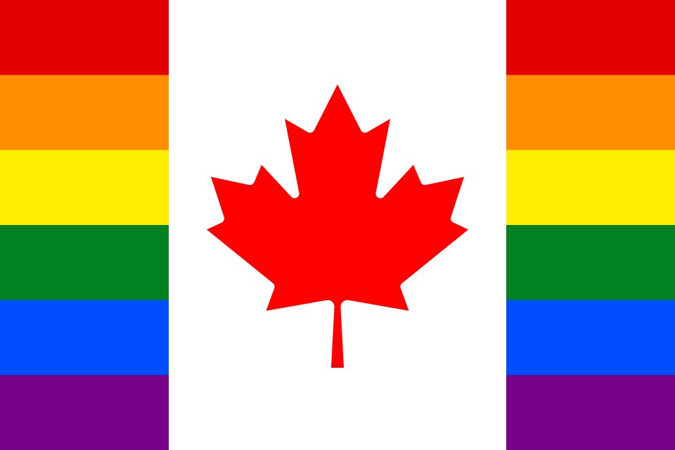 Canada Pride Paper Stick Flag