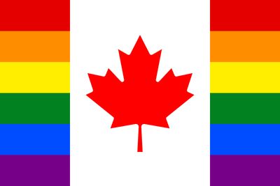 Canada Pride Paper Stick Flag