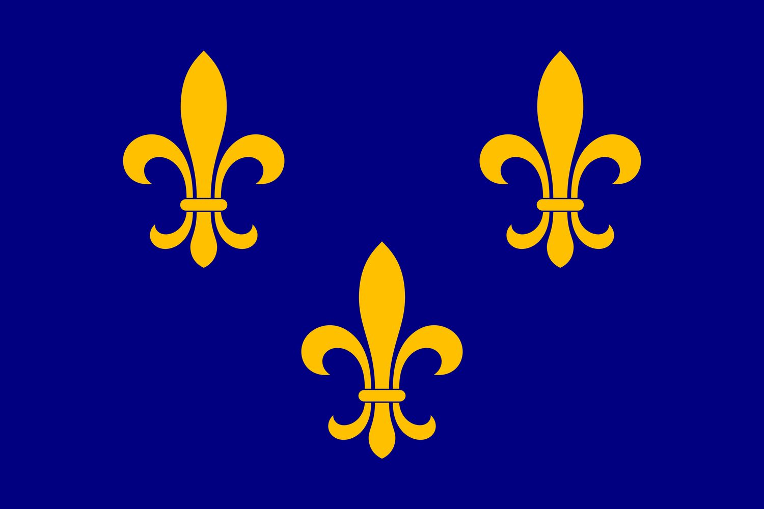 Fleur De Lis Flag (Econo Polyester)