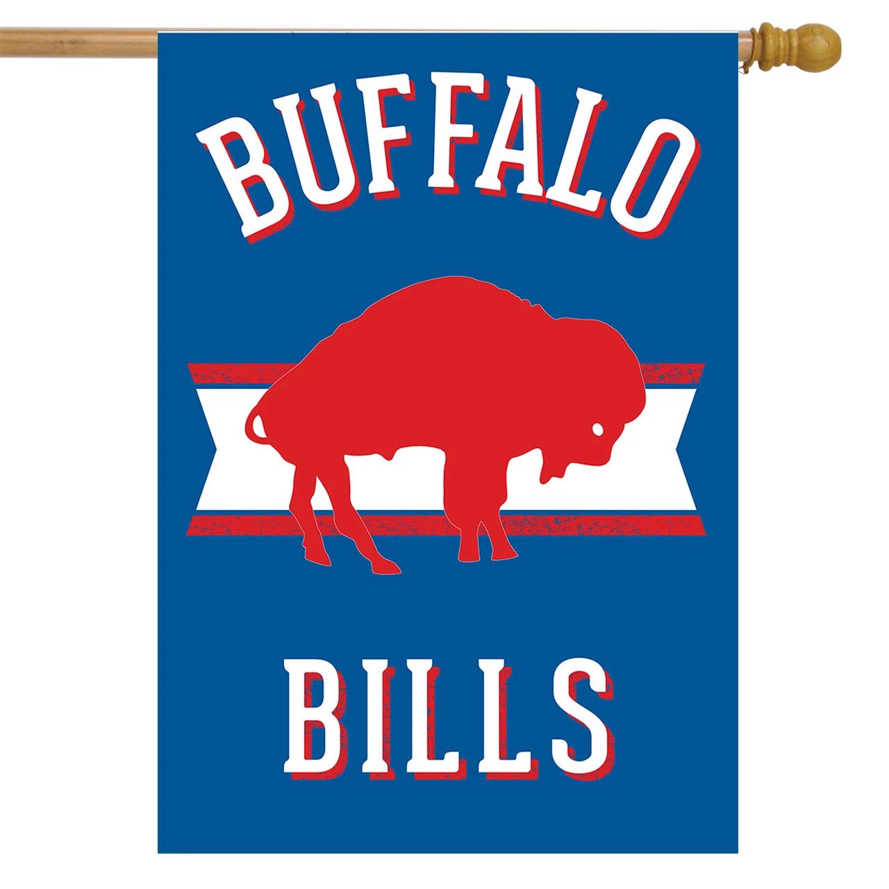 Retro Buffalo Bills House Flag