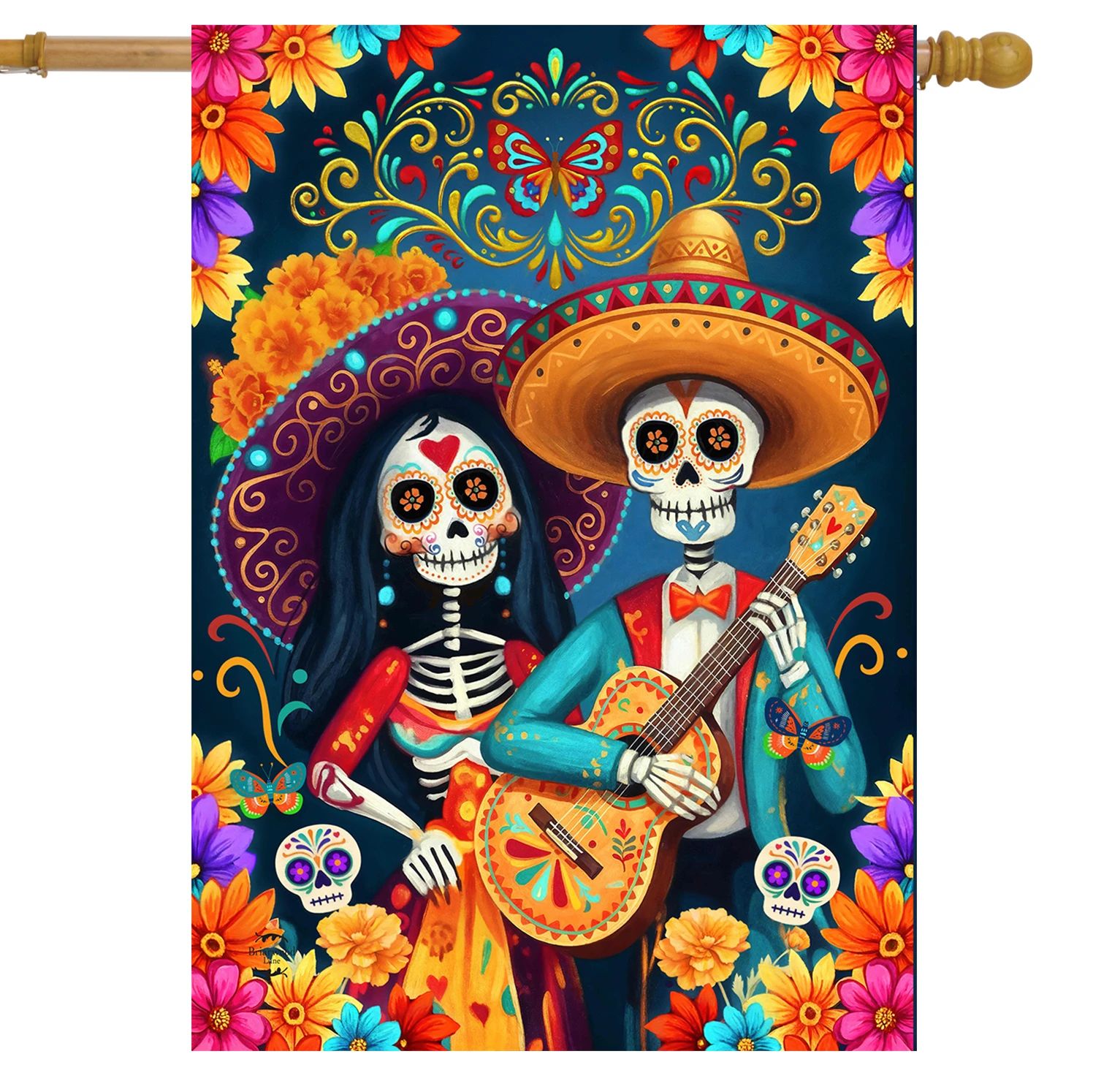Day of The Dead House Flag