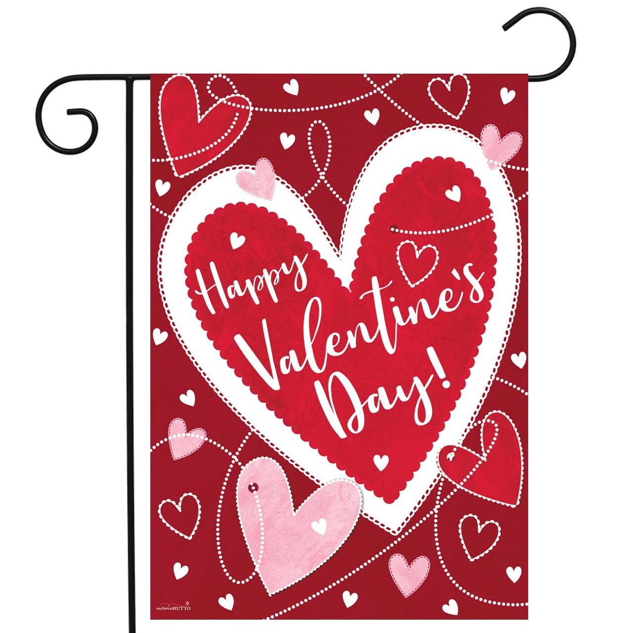 Heart Toss Garden Flag