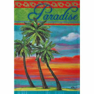 Paradise Palm Trees Garden Flag