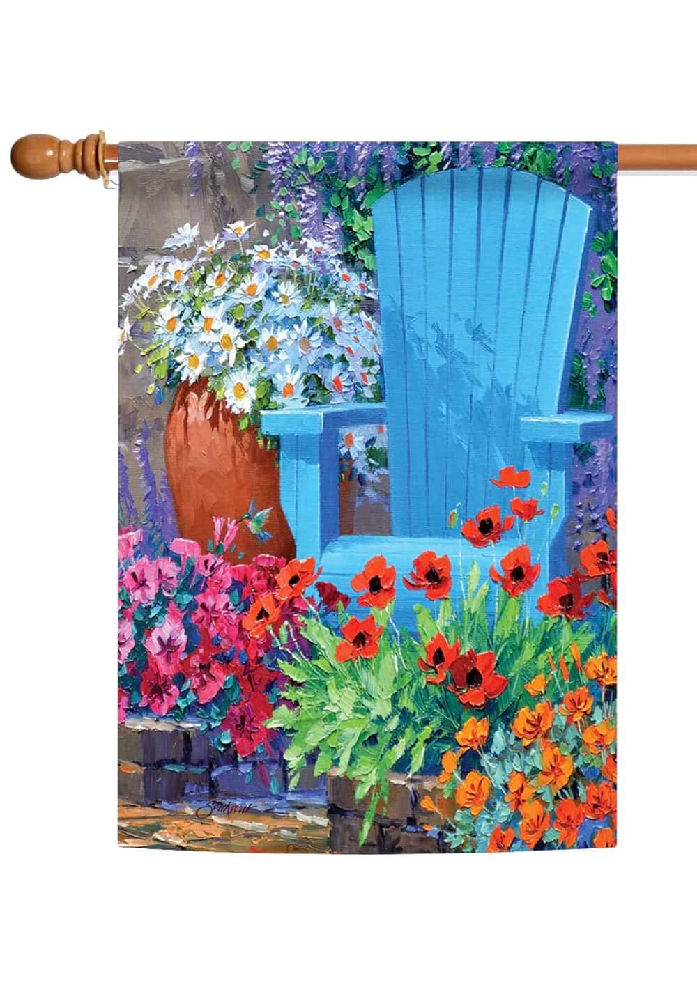 Spring Porch Garden Flag