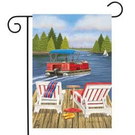 Dockside Lake Garden Flag