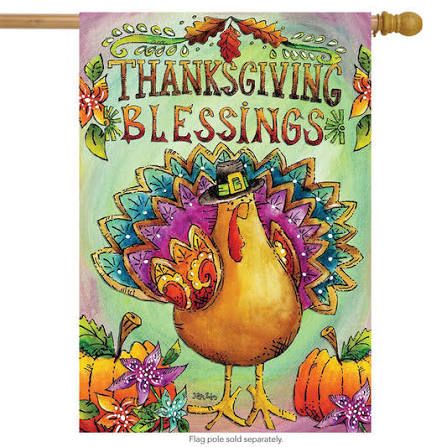 Thanksgiving Blessings Garden Flag
