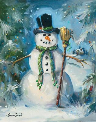 Christmas Snowman Garden Flag