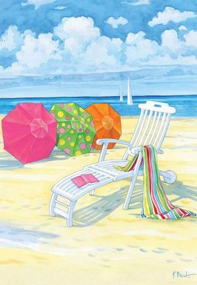 Beach Day Garden Flag