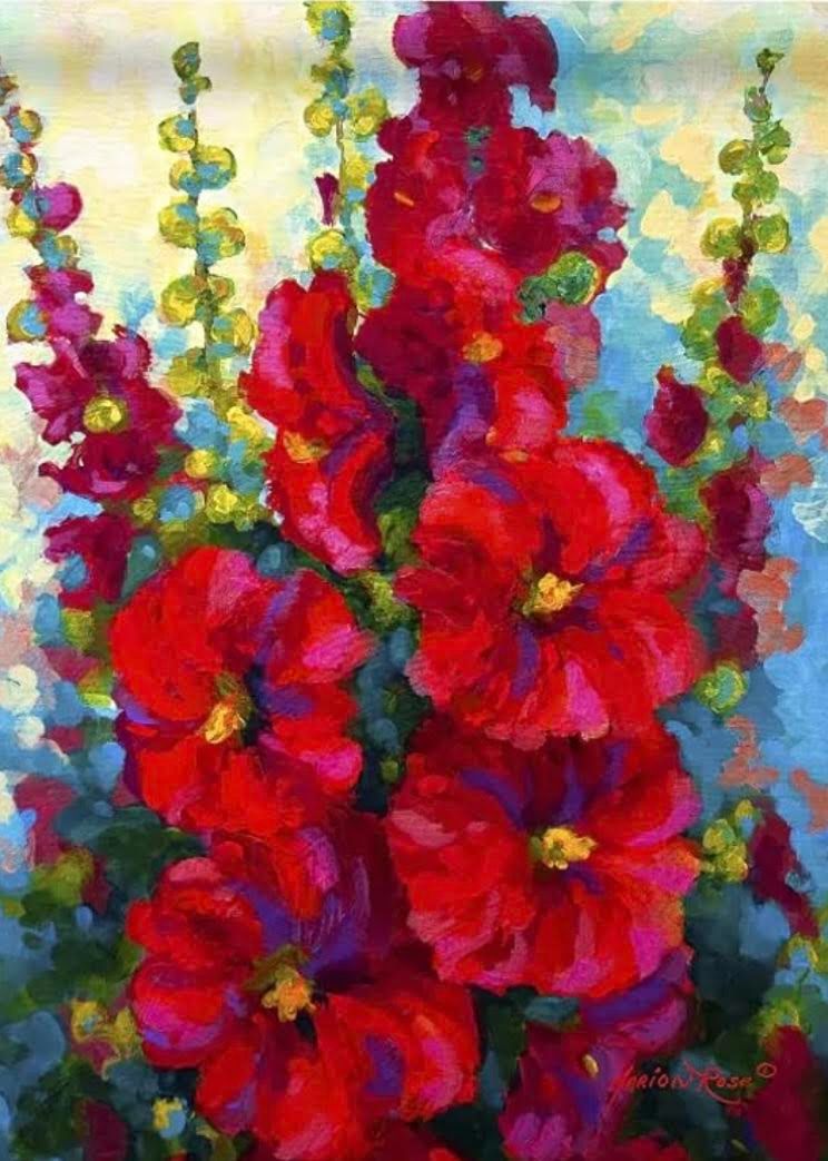 Watercoloured Flowers Garden Flag
