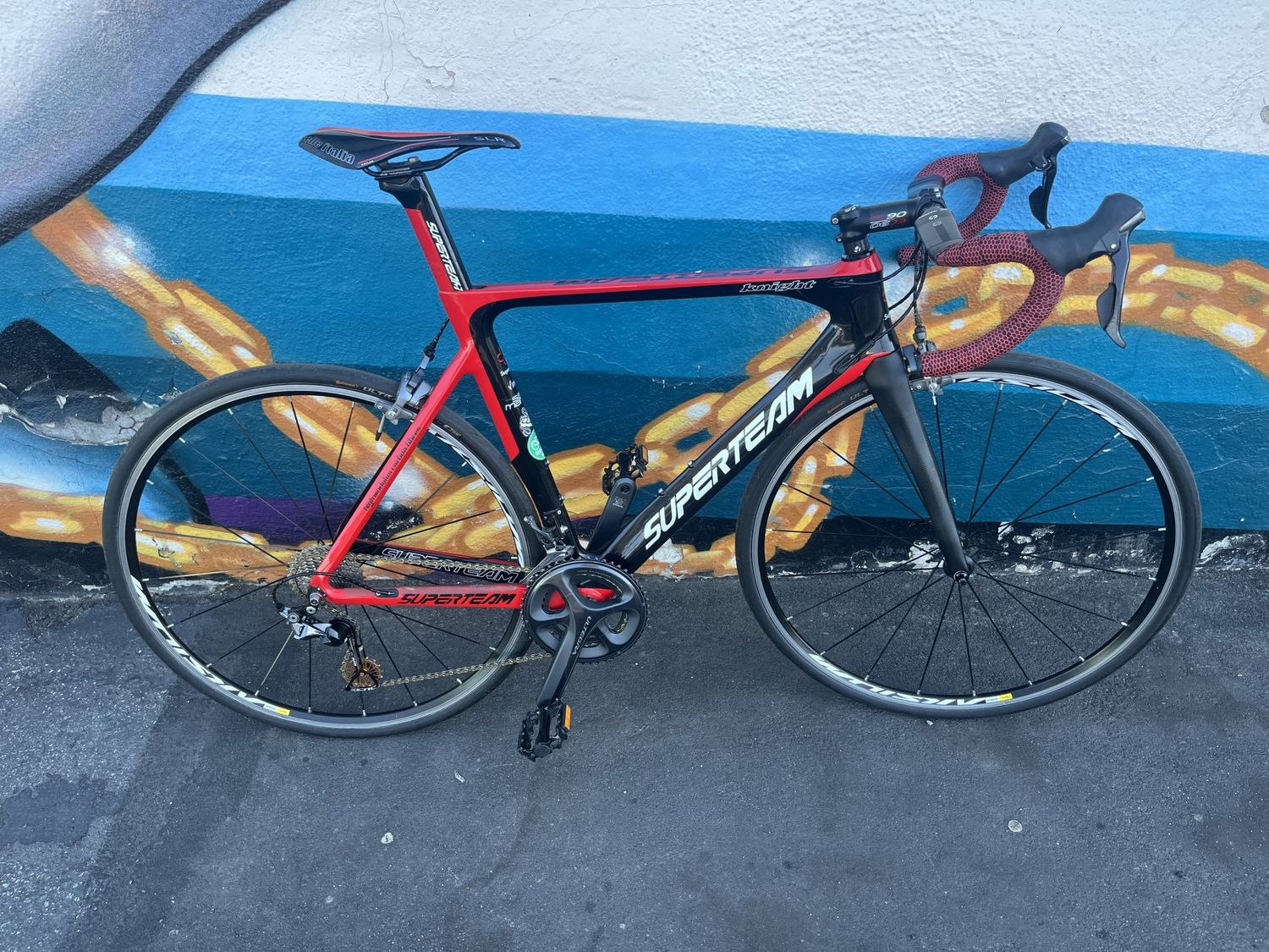 used Superteam Knight, red/black, 52cm