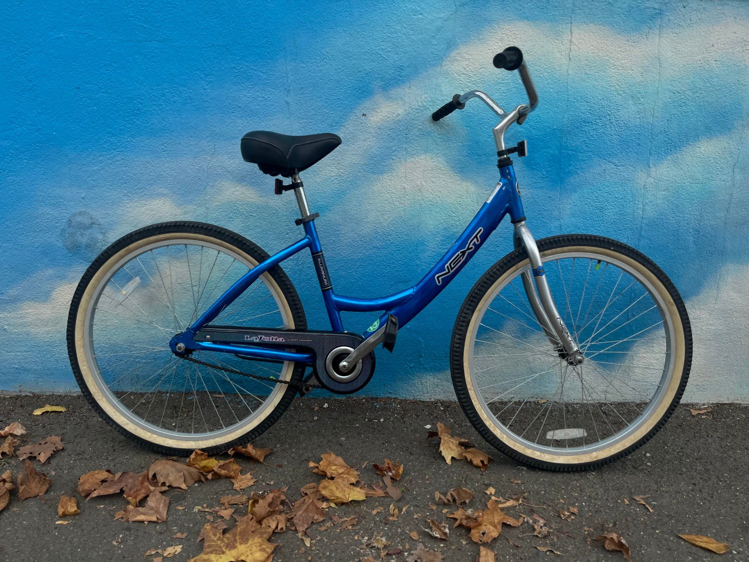 used Next single-speed, blue, as-is
