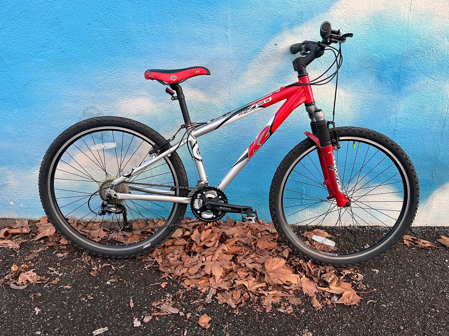 used K2 2.0 Zed, red/black/silver, small, as-is