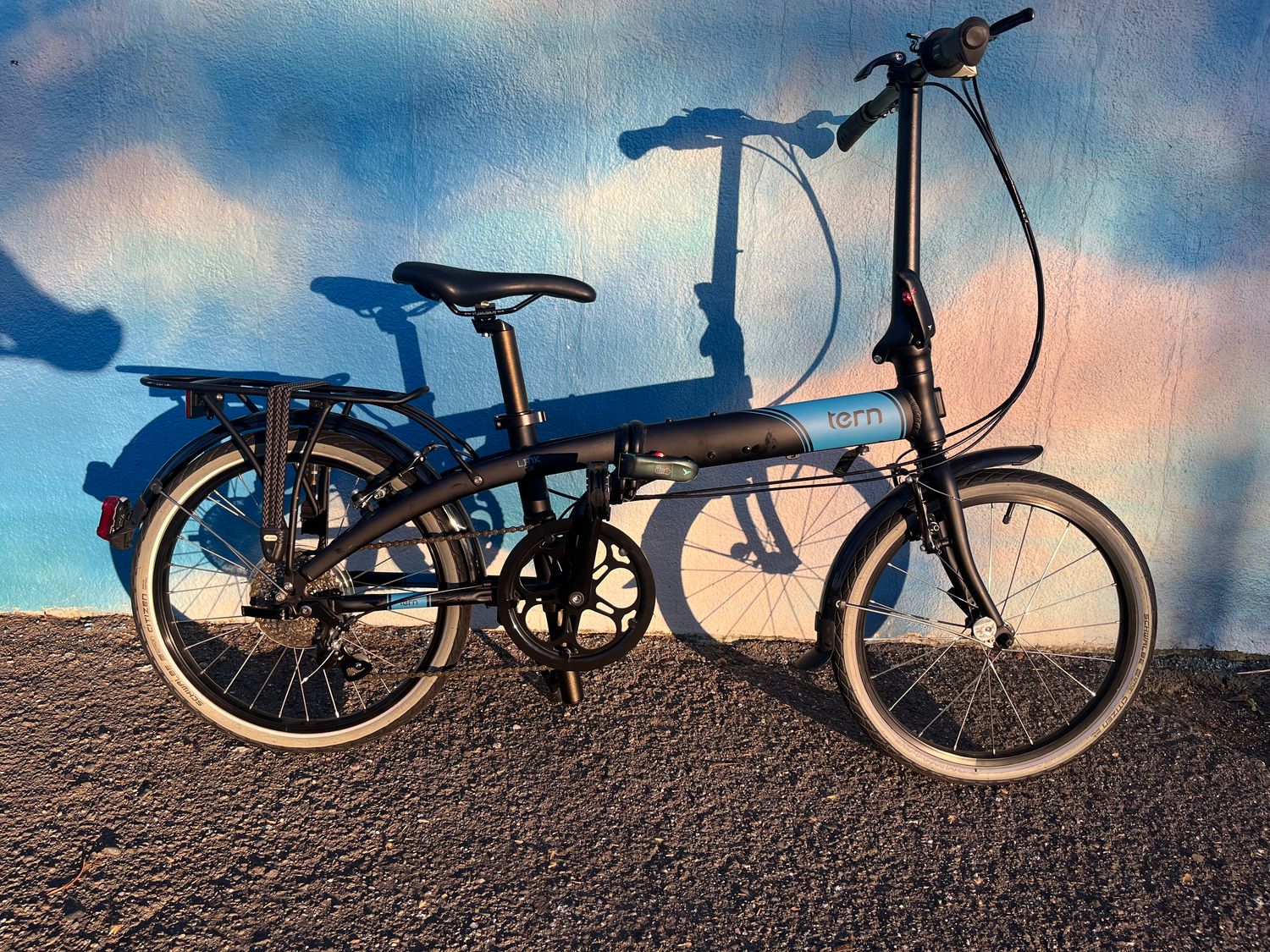 used Tern, black/blue, as-is