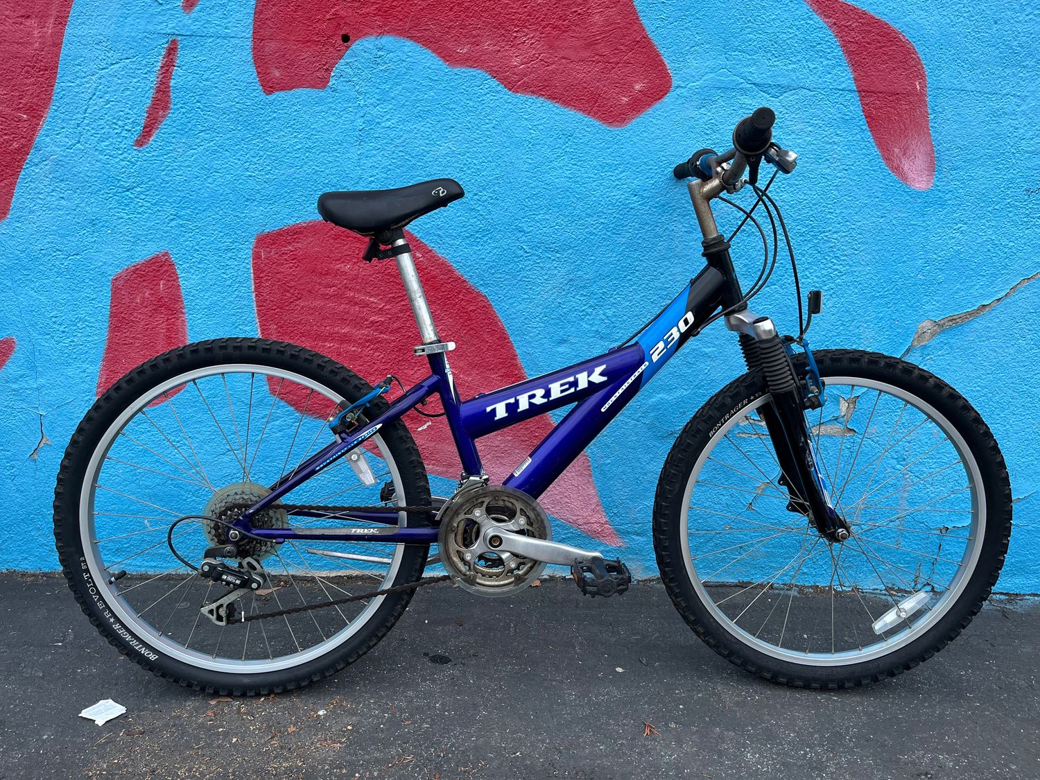 used Trek 230, purple, as-is