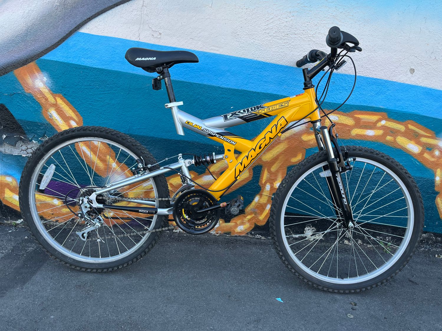 used Magna Excitor, yellow/silver, as-is