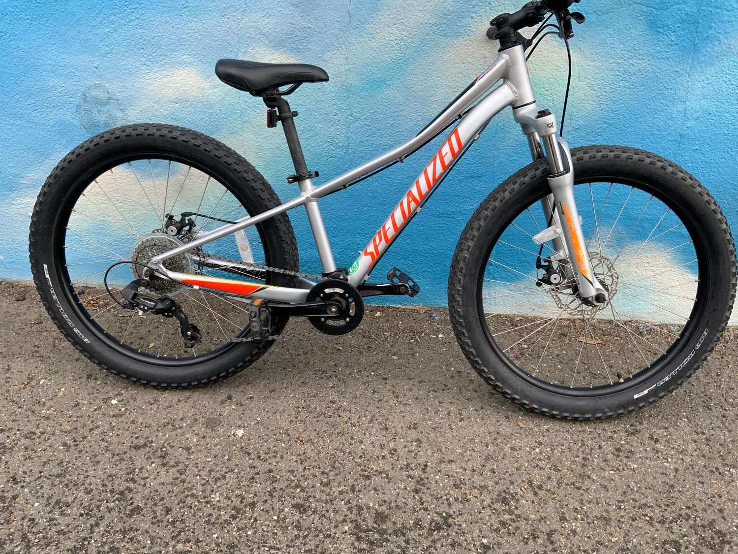 used Specialized Riprock, silver/orange