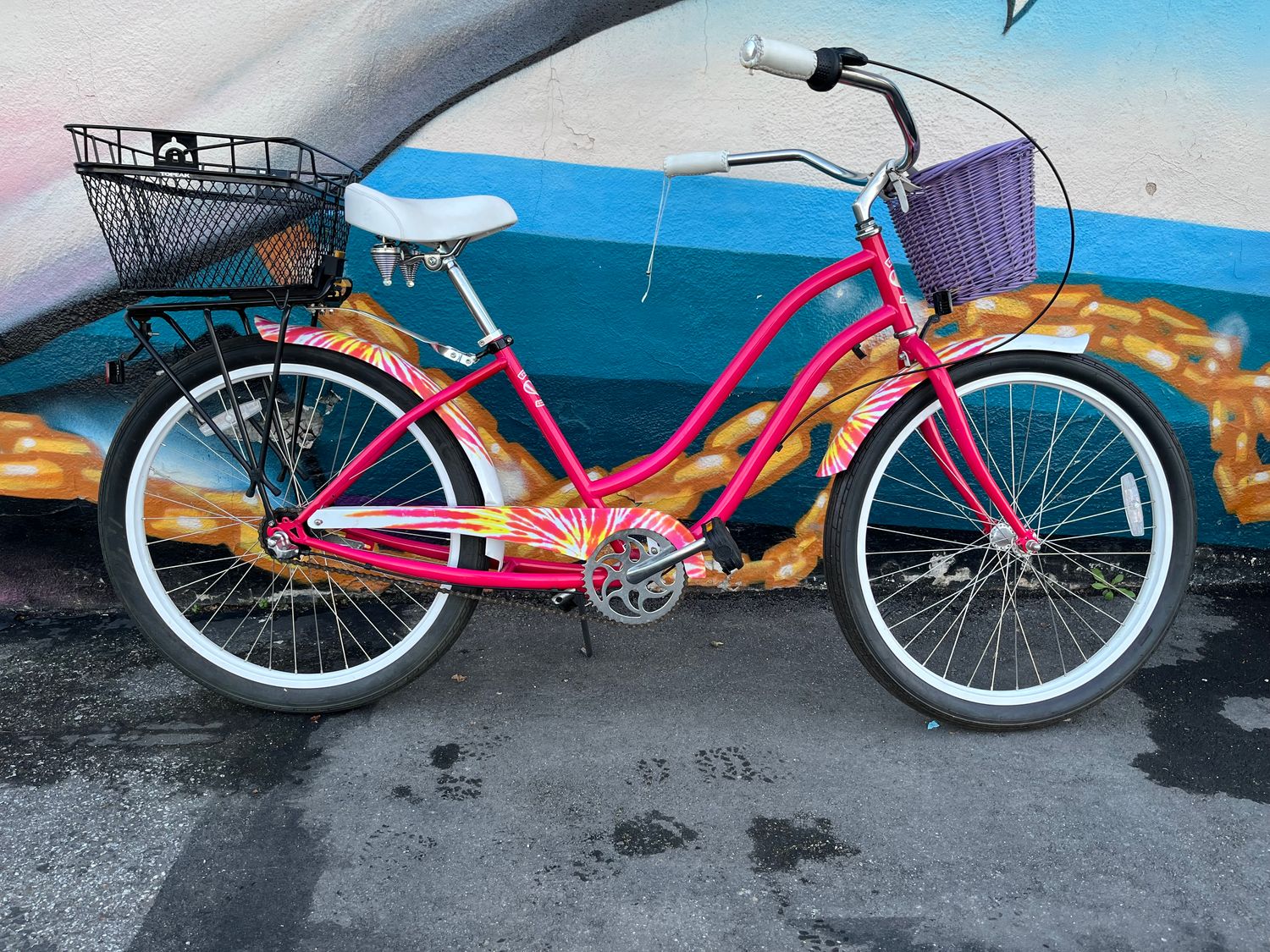 used,Phat Cycles Nexus 3-Speed, pink, (baskets not included)