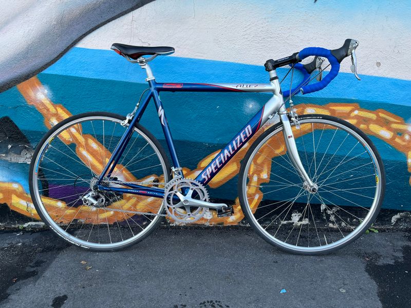 used Specialized Allez Elite, silver/red/blue, 54cm