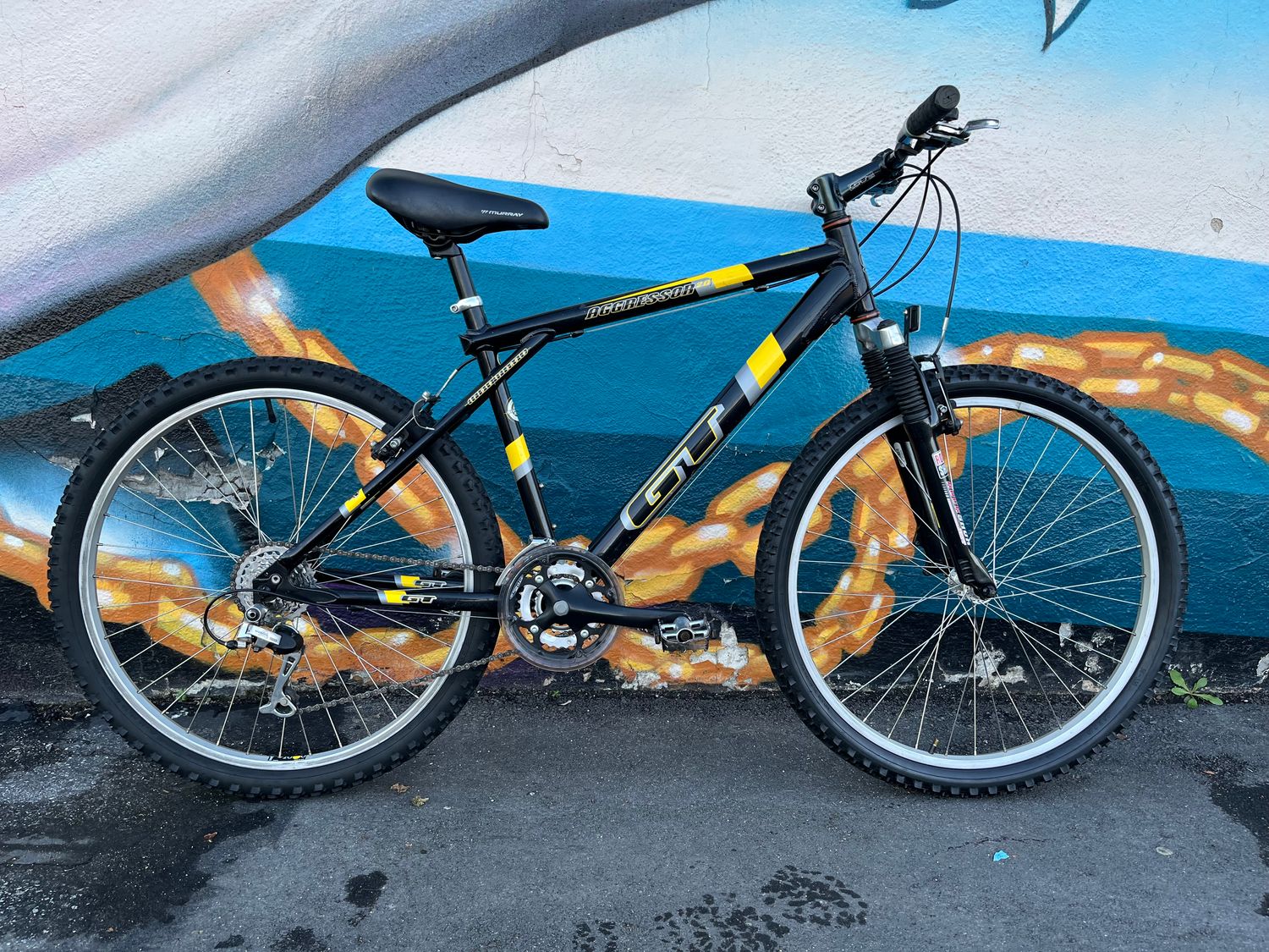 used GT Aggressor, black/yellow, small