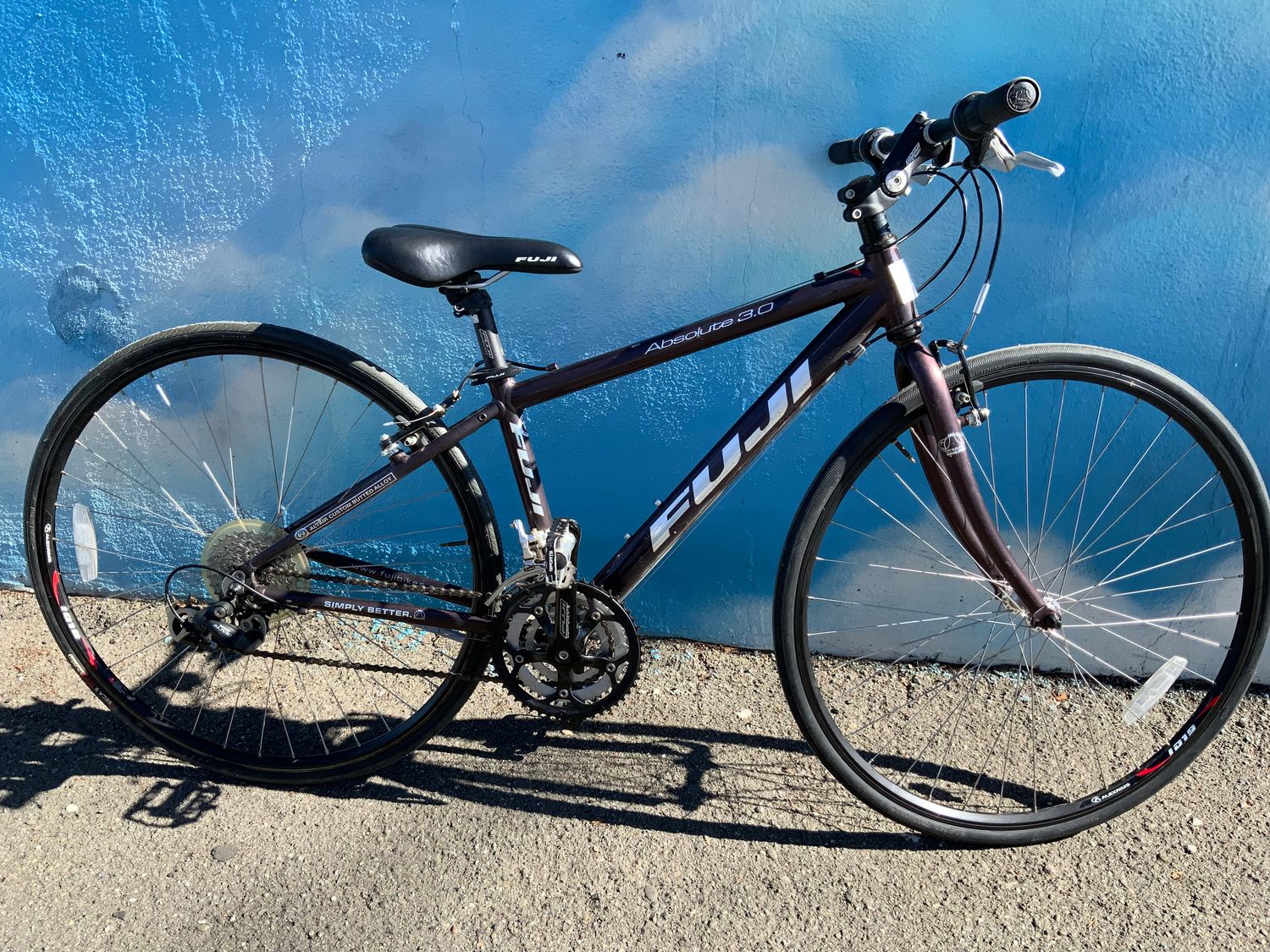 used Fuji Absolute 3.0, eggplant purple, small 15&quot;