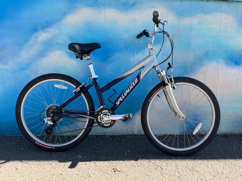 Used Specialized Expedition, silver/blue, small