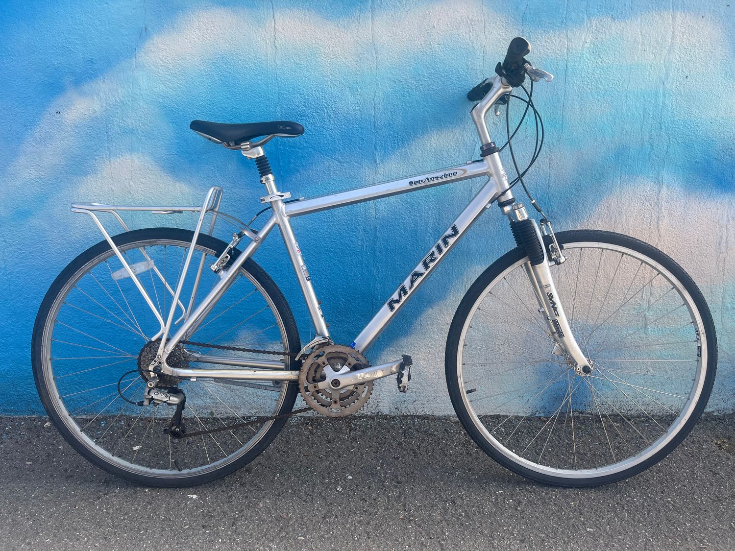 used Marin San Anselmo, silver, medium, as-is