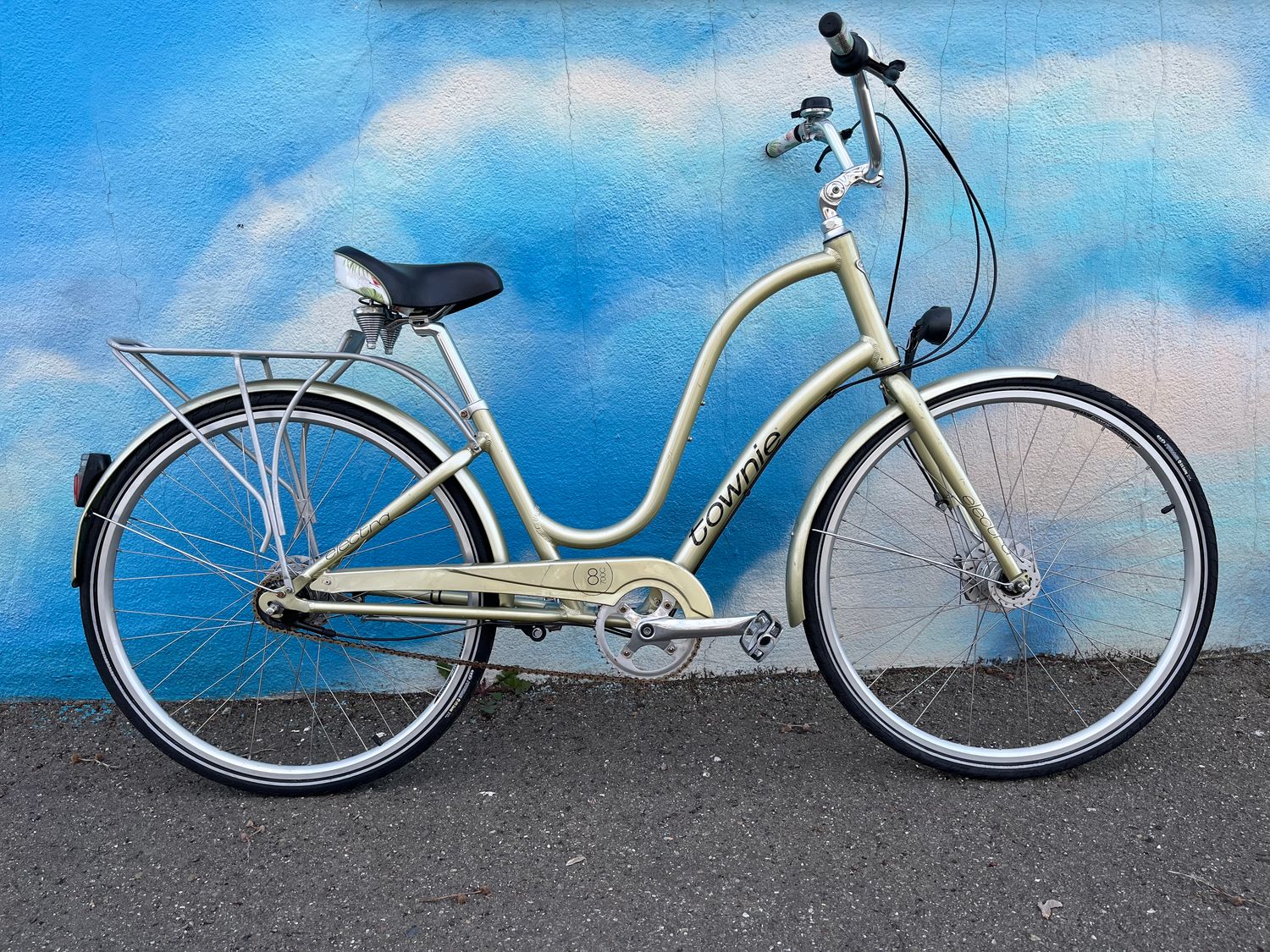 used Electra Townie 8-speed, pale green
