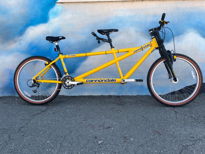 used Cannondale MT300 Trail, yellow, medium captain small stoker