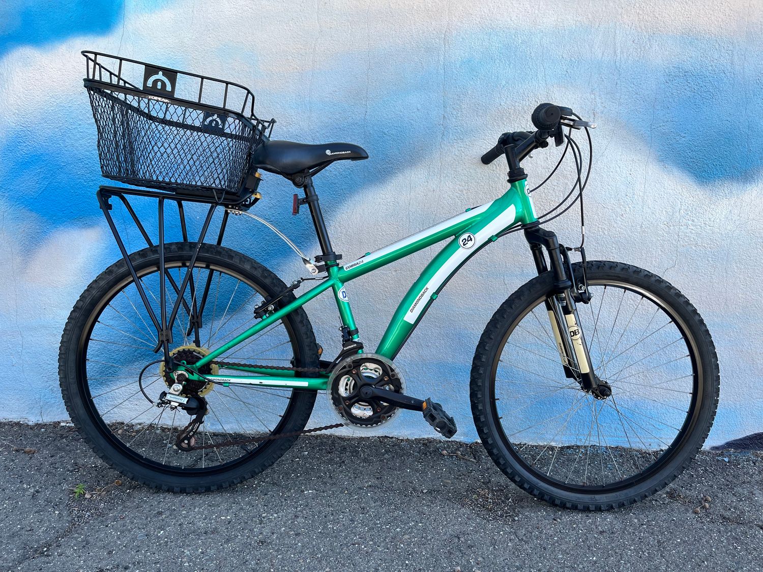used Diamondback Cobra 24, green/white, as-is