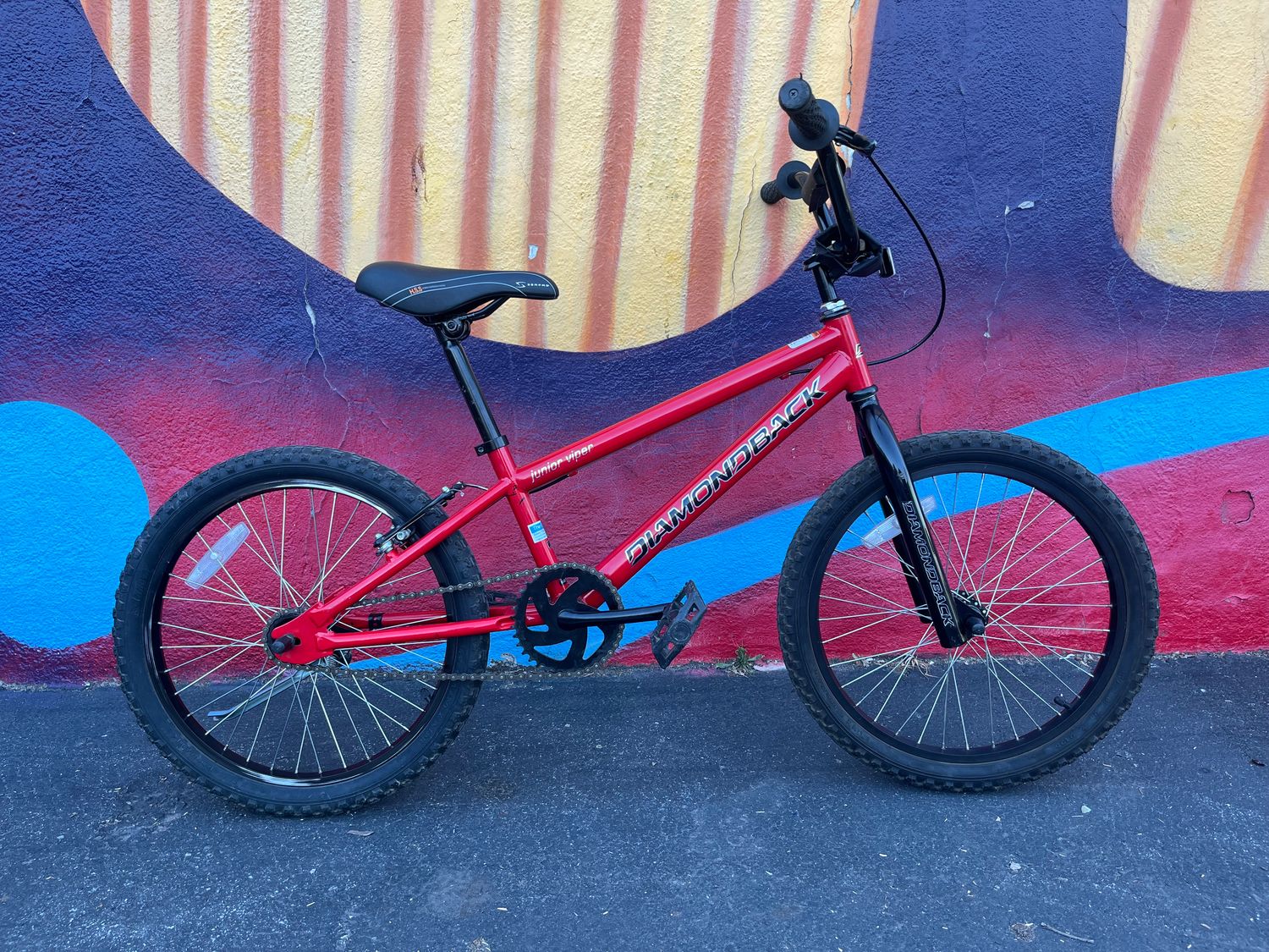 used Diamondback Junior Vipor rear rim + coaster brake, red, 20&quot; wheel, as-is