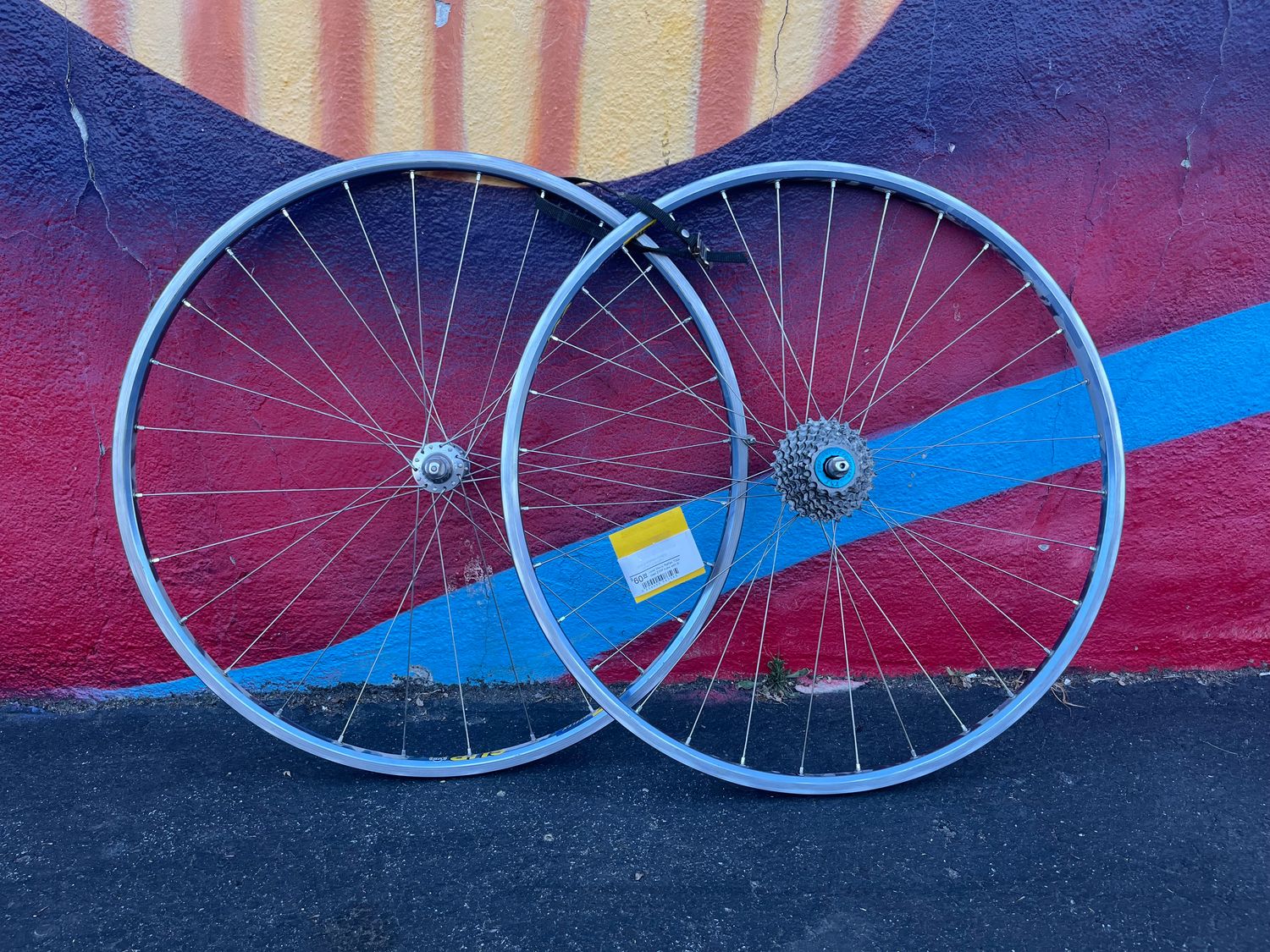 used Mavic Reflex 700c road ZIPP hubs with 8-speed cassette