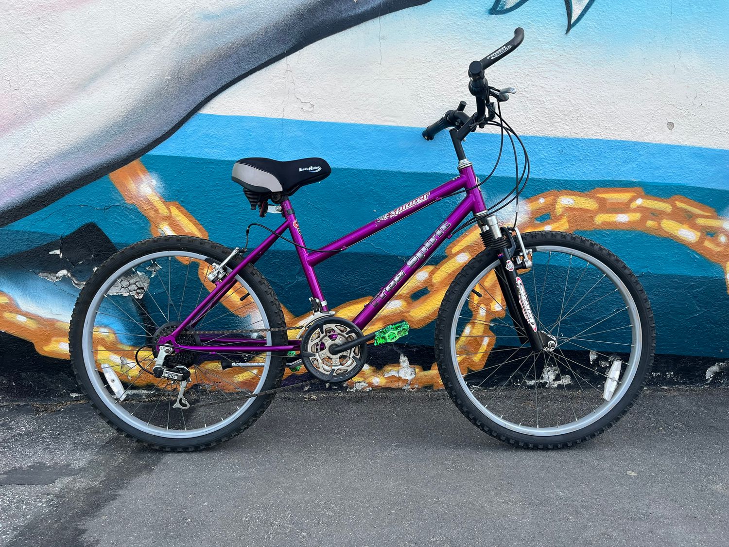 used Free Spirit Explorer, purple, as-is