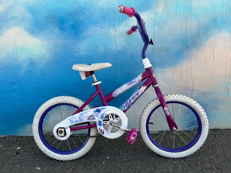 used Huffy Seastar, purple, 16&quot; wheel, as-is