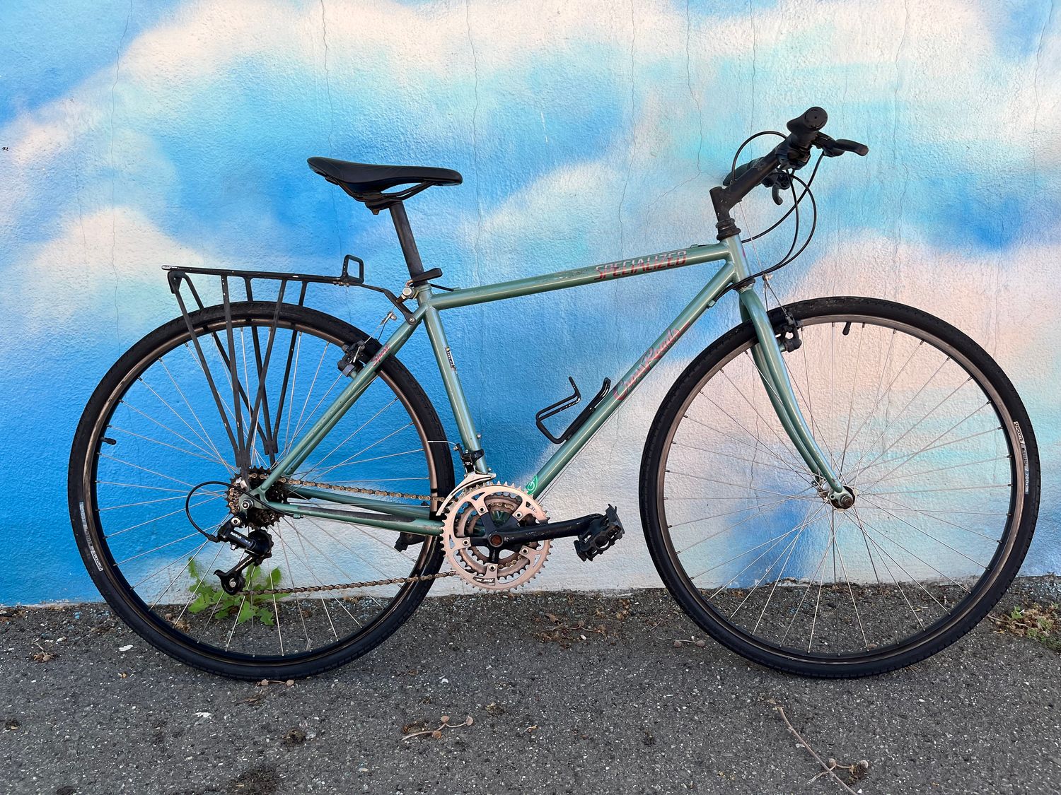 used Specialized Crossroads, green, 18&quot; medium, as-is