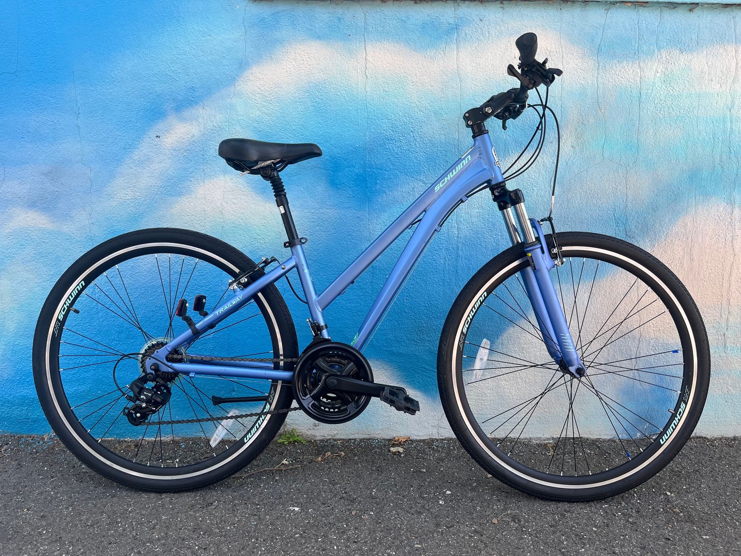 used Schwinn Taverse, periwinkle blue