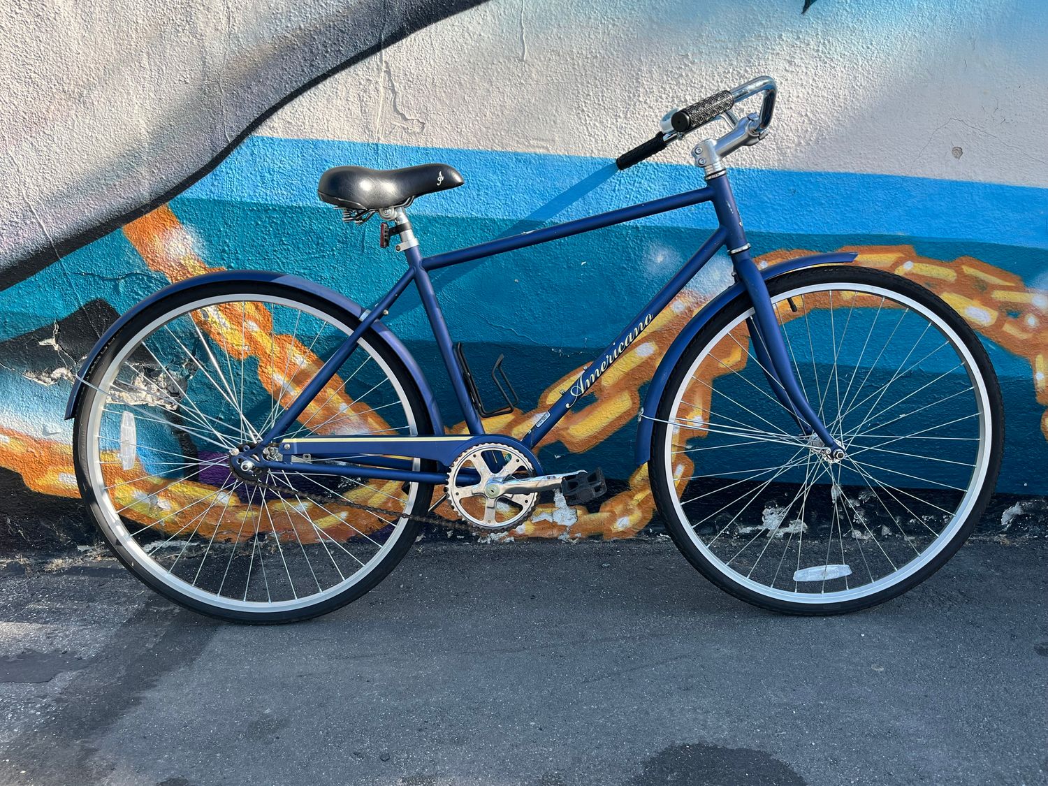 used Americano, blue, large