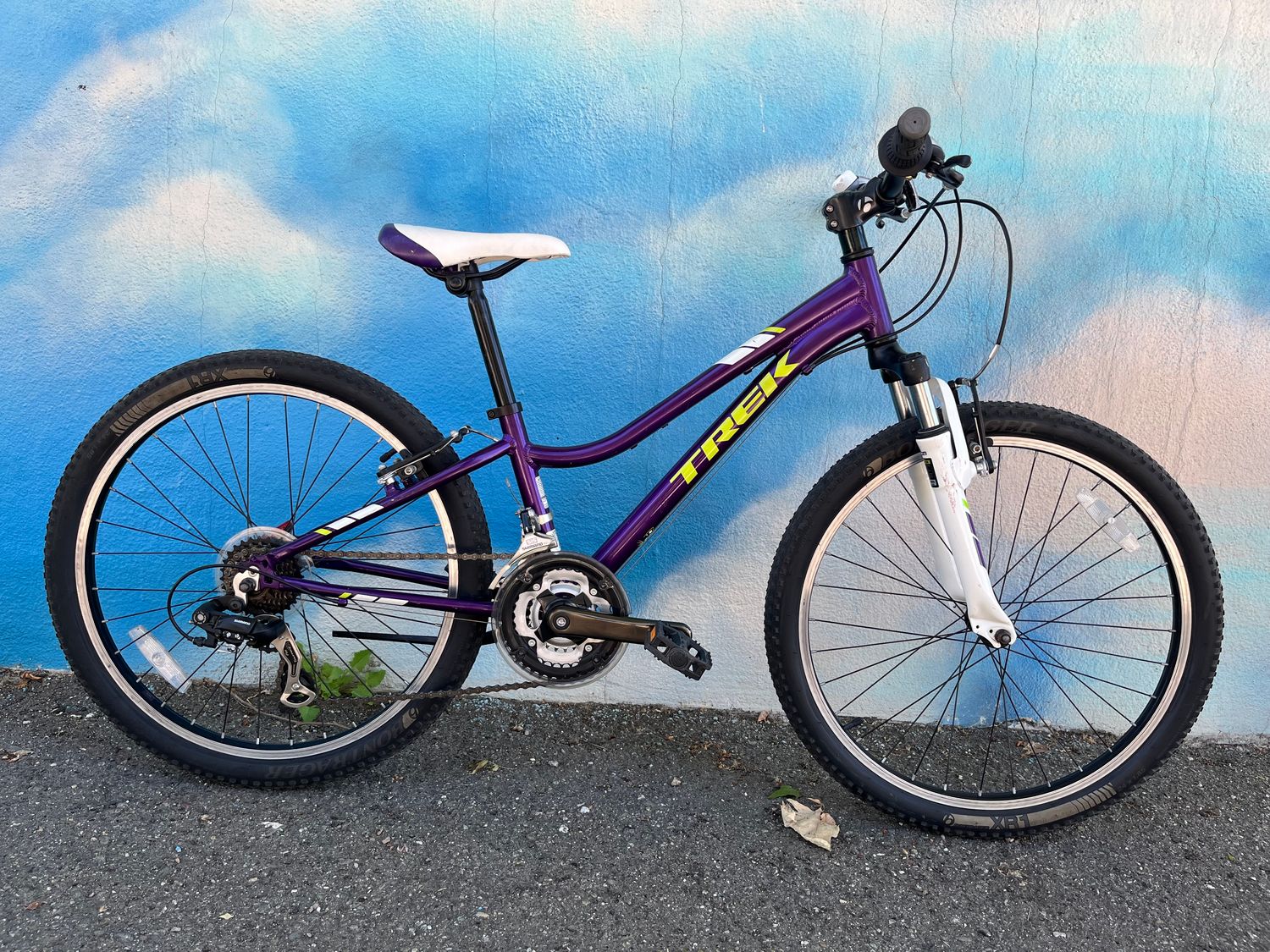 used Trek Precaliber, purple/green