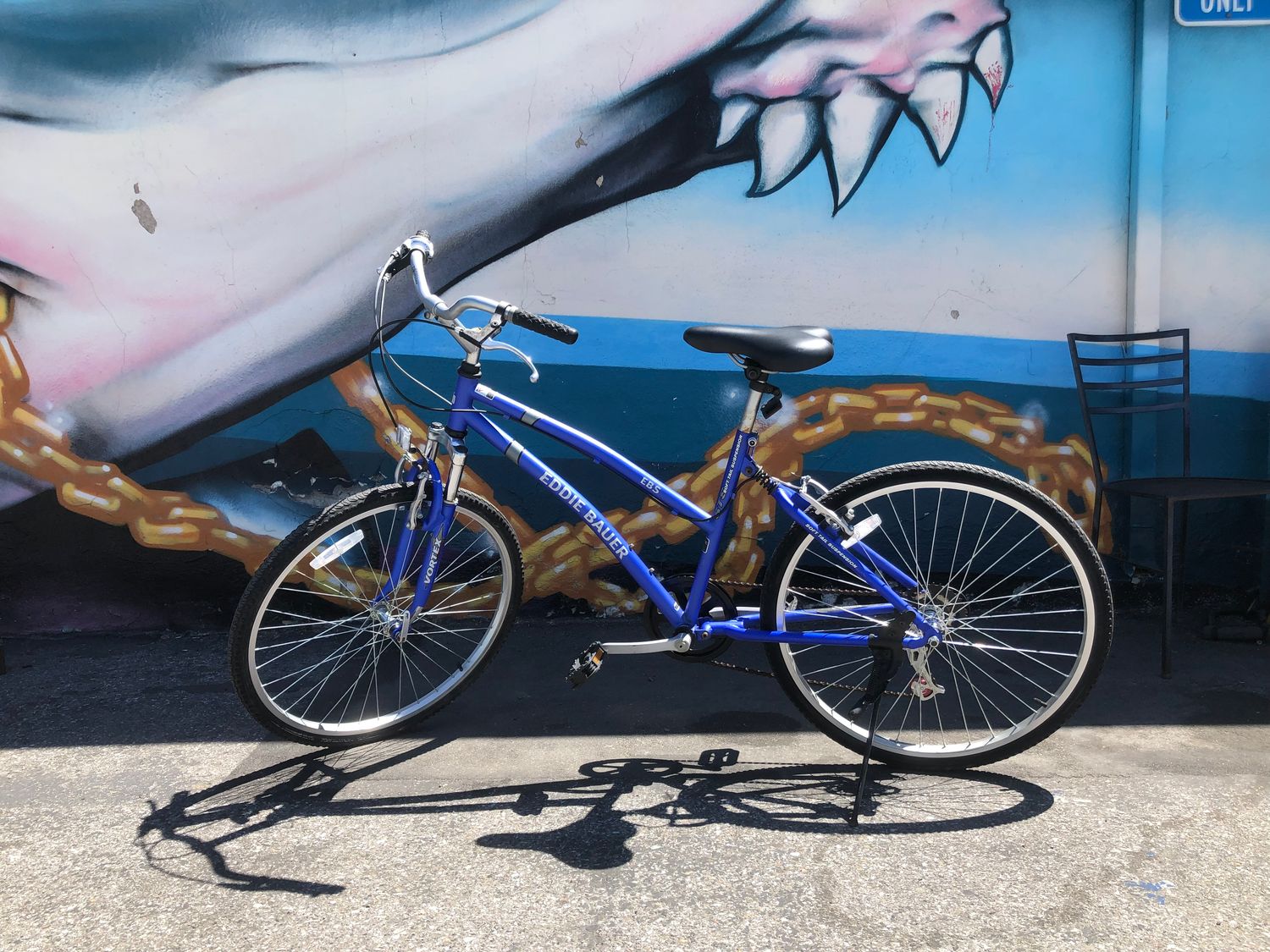 used Eddie Bauer STS  blue/silver hybrid medium