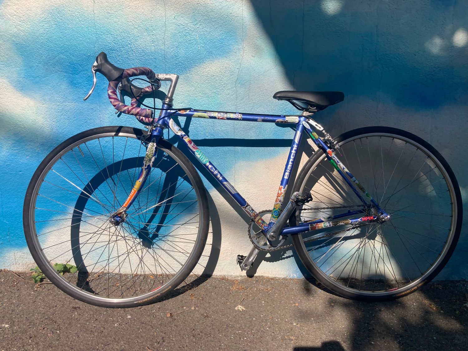 used, Bianchi One-Speed, blue, small