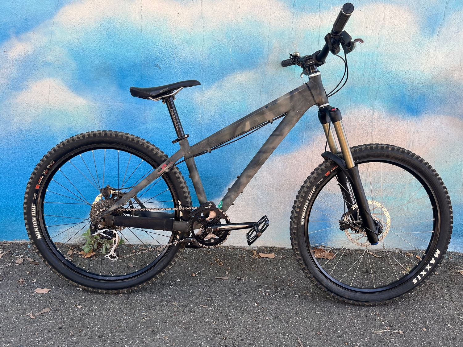 used Specialized MTB hydraulic with upgrades, custom camo, small