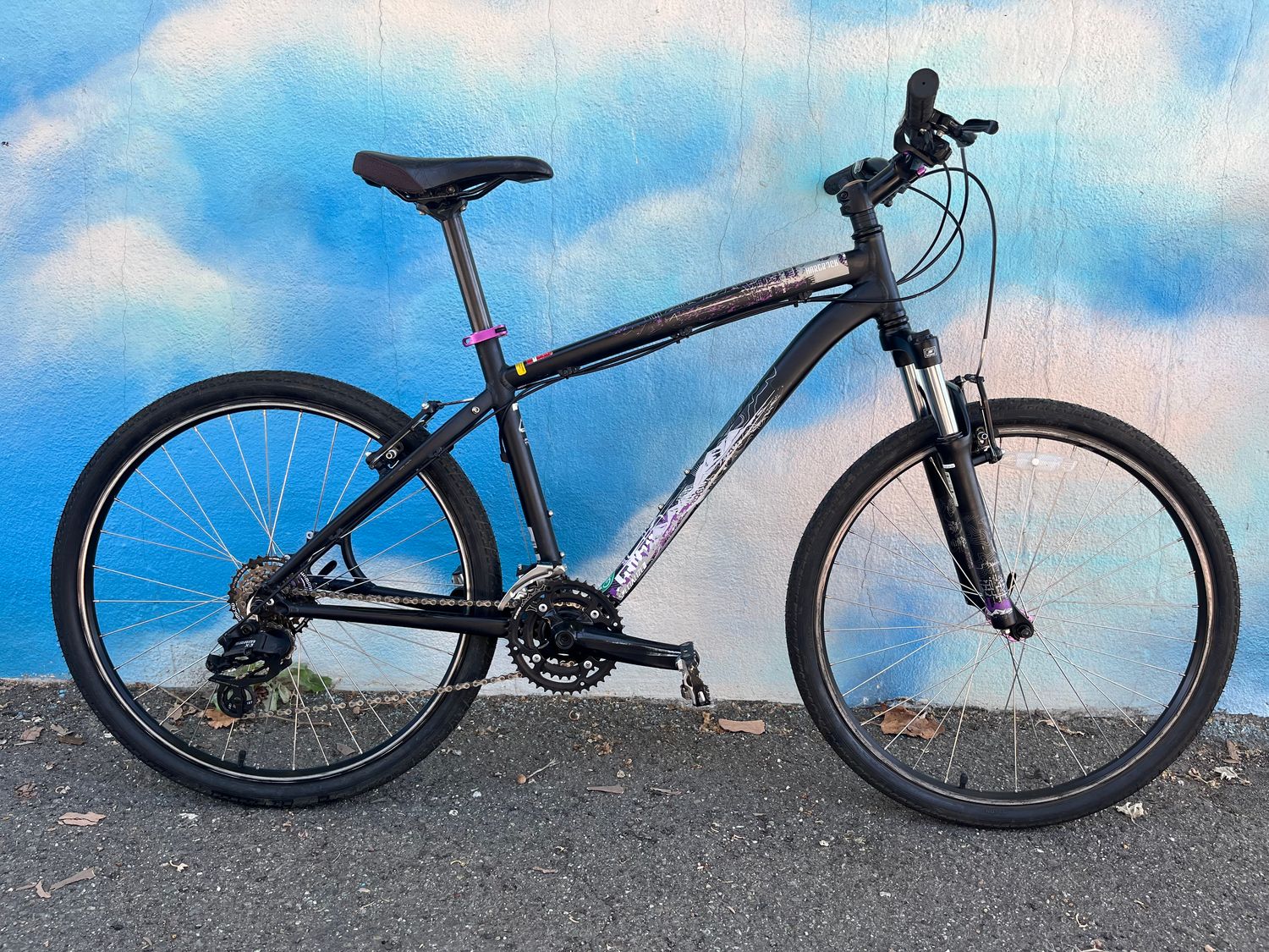 used Specialized Hardrock SRAM 3x7, black/purple, medium