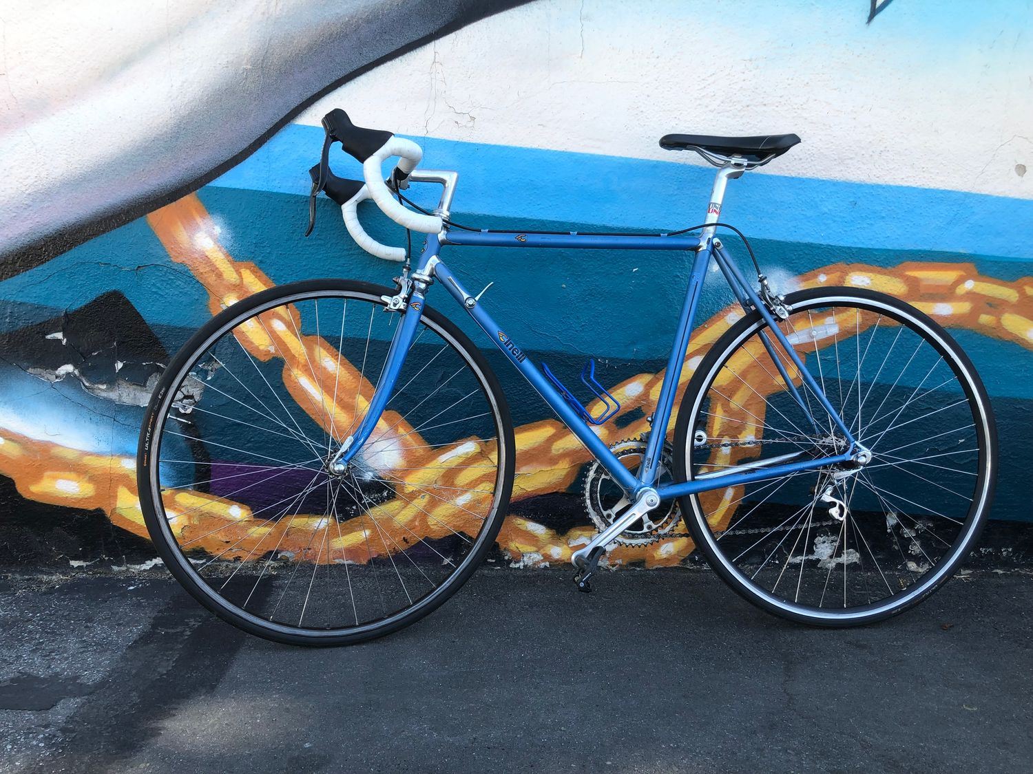 used, Cinelli Supercorsa, blue, large, 52cm