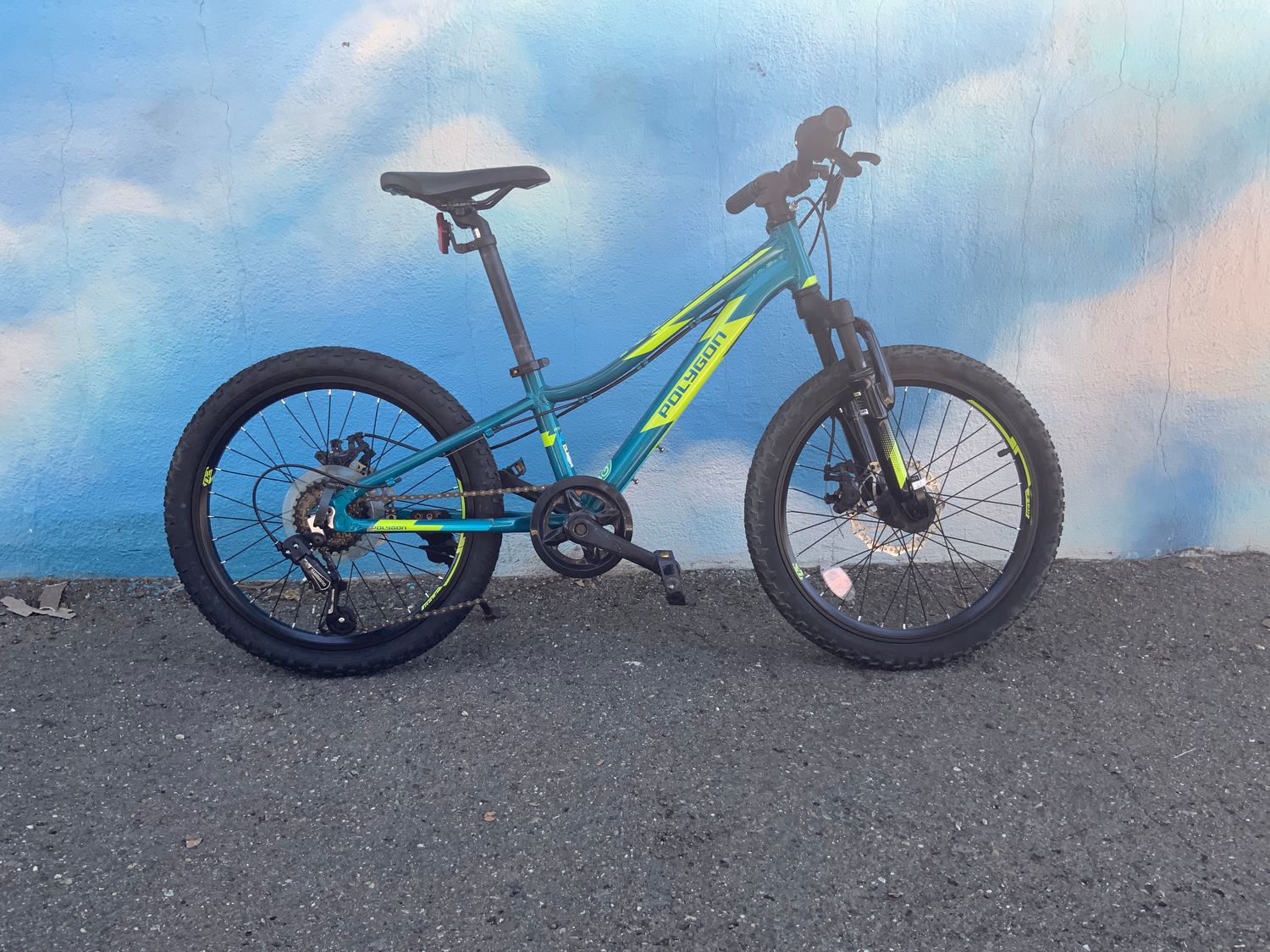 used, Polygon Relic, Xsmall, blue/green