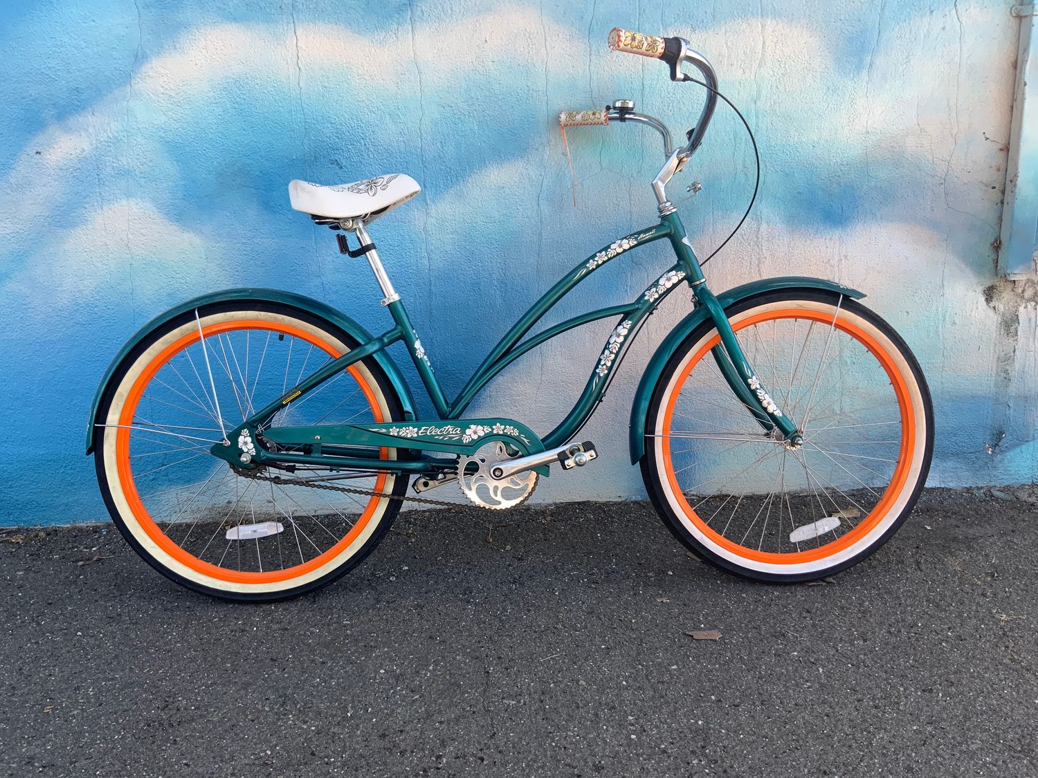 used, Electrca Hawaii, teal, 3speed, medium,