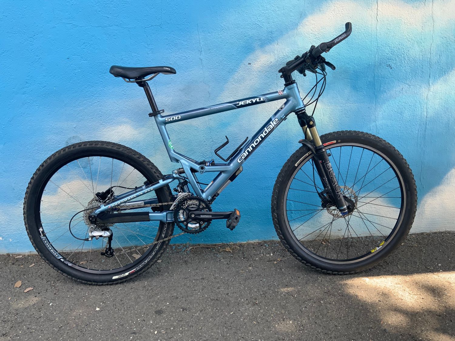 used Cannondale Jeykl 500 hydraulic 26&quot; wheel, blue, large