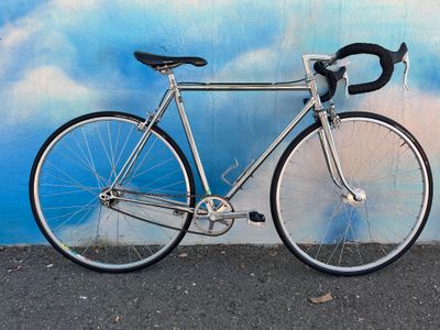 used Schwinn Paramount Phil Wood hub wheelset, chrome, single-speed, 39cm