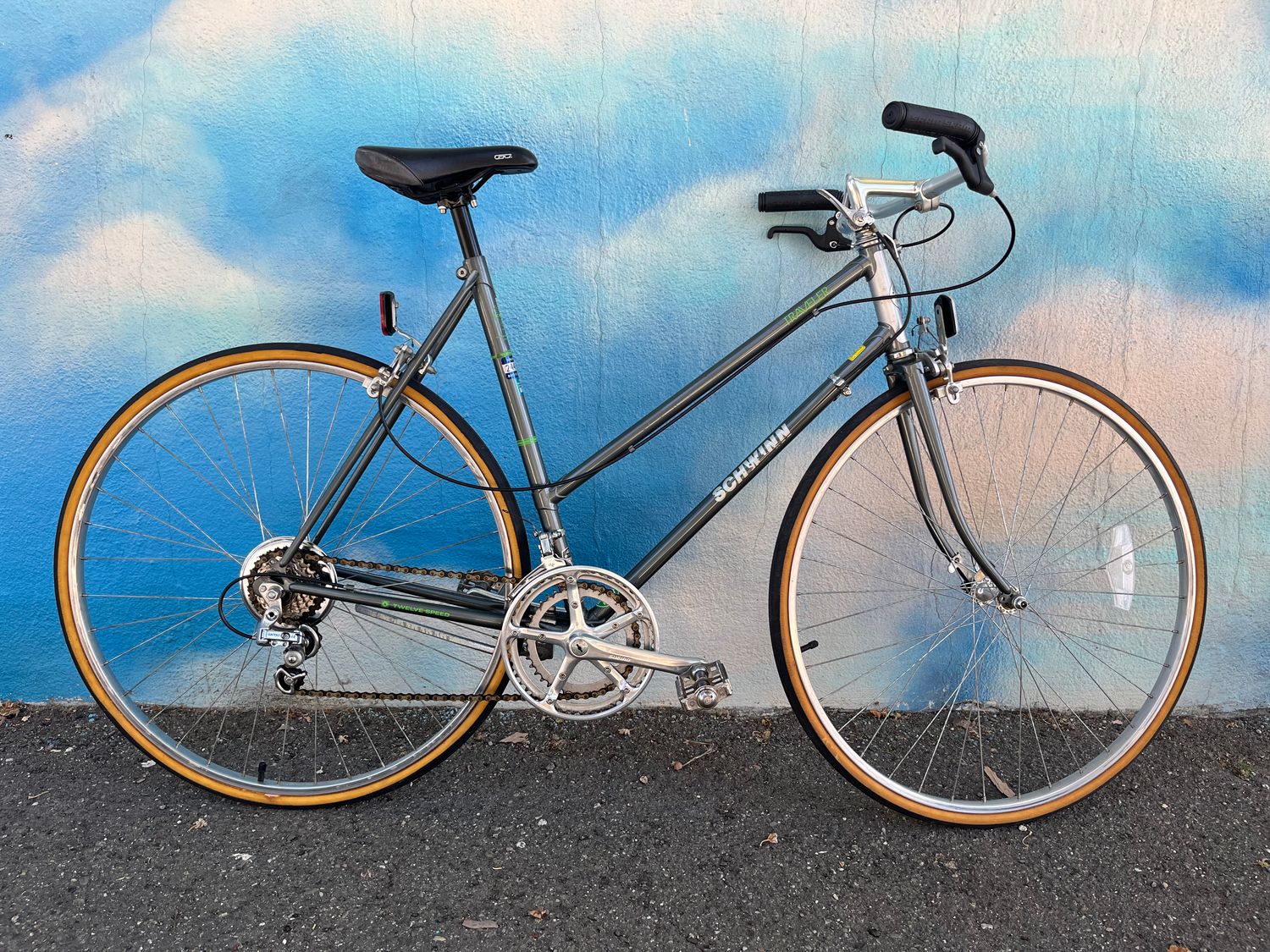 used Schwinn Traveler, gray, large, as-is