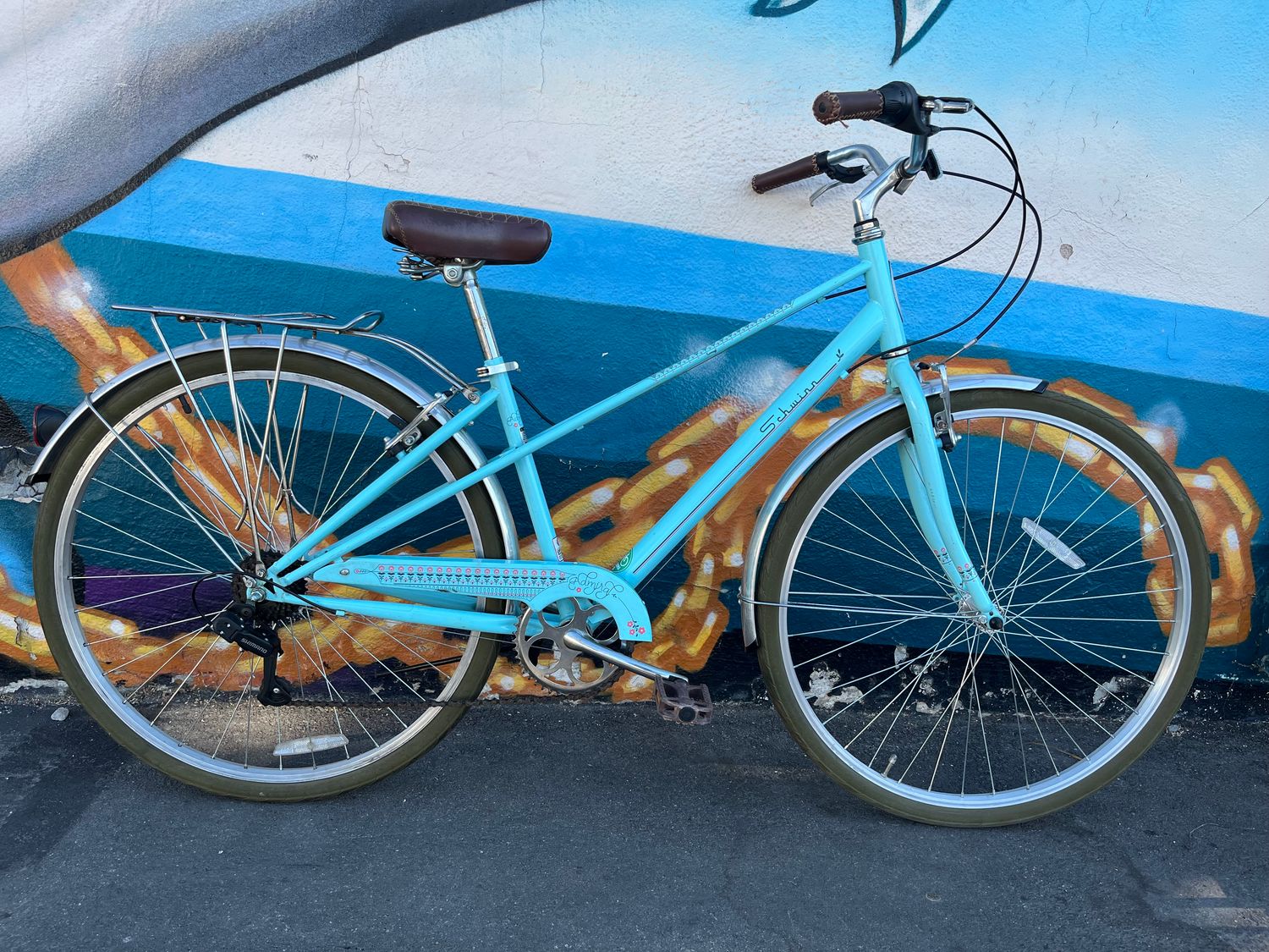 used Schwinn Admiral, blue, medium, as is
