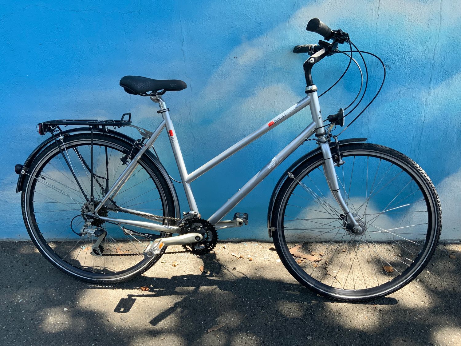 Used, Fahrrad T100 velo silver XL 22&quot;